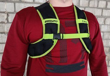 Жилет-утяжелитель JetPack 5 кг с металлическими шариками EasyFit 2123993 фото