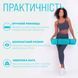 Коврик для йоги и фитнеса TPE+TC 6 мм двухслойный + Чехол мятный-черный EasyFit 2124322 фото 2