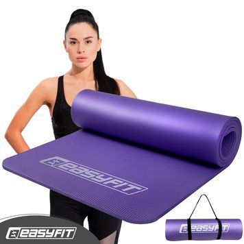 Коврик для фитнеса и йоги NBR 10 мм Фиолетовый EasyFit 2124239 фото
