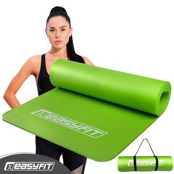 Килимок для фітнесу та йоги NBR 10 мм Зелений EasyFit 2124277 фото