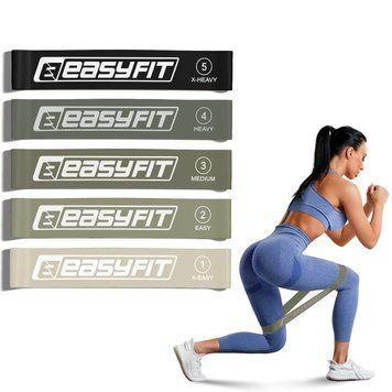 Резинки для фитнеса MonoBand набор 5 шт EasyFit 2124704 фото