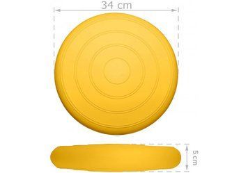 Балансировочная массажная подушка гладкая Balance Cushion Желтый EasyFit 2124351 фото