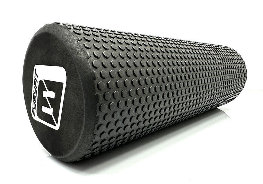 Масажний ролер Foam Roller 45 см Чорний EasyFit 2124061 фото