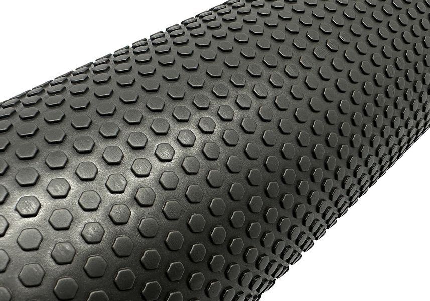 Масажний ролер Foam Roller 45 см Чорний EasyFit 2124061 фото