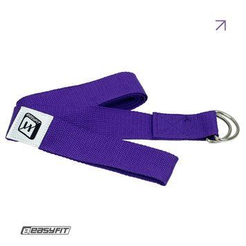 Ремінь для йоги з петлею (фіолетовий) EasyFit 2124707 фото