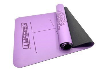 Килимок для йоги професійний Pro каучук 5 мм Фіолетовий EasyFit 2124292 фото