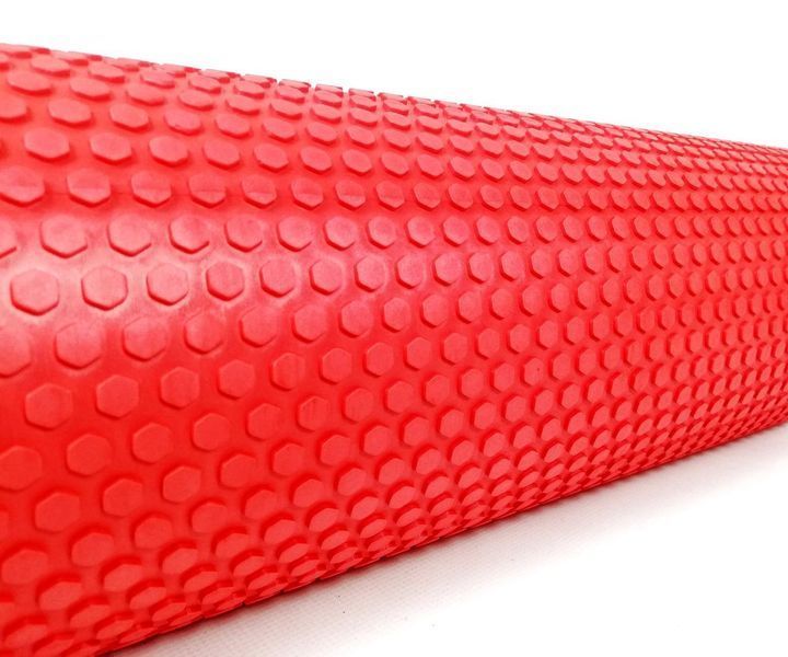 Масажний ролер Foam Roller 45 см Червоний EasyFit 2124063 фото