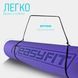 Коврик для йоги и фитнеса TPE+TC 6 мм двухслойный сиреневый-св.сиреневый EasyFit 2124281 фото 6