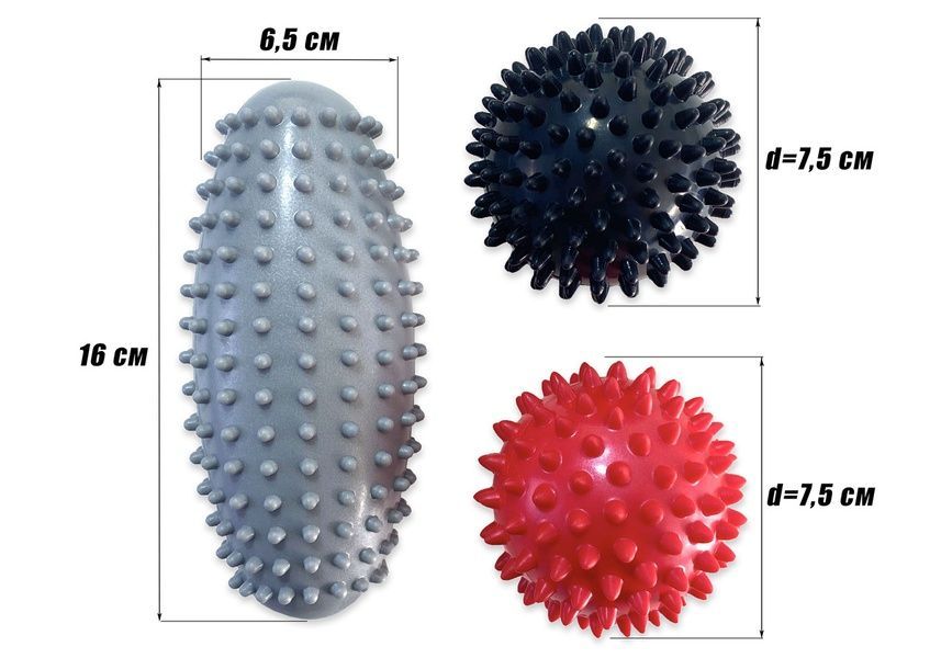 Набор для массажа и МФР PVC Set-1 в сумочке EasyFit 2124212 фото