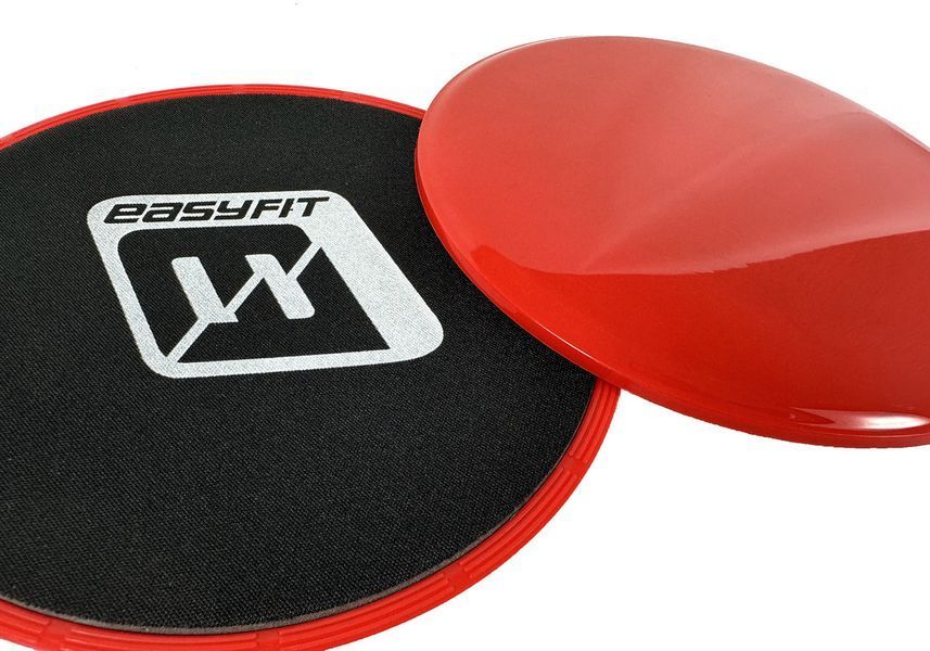 Диски для глайдинга красные (пара) EasyFit 2124409 фото