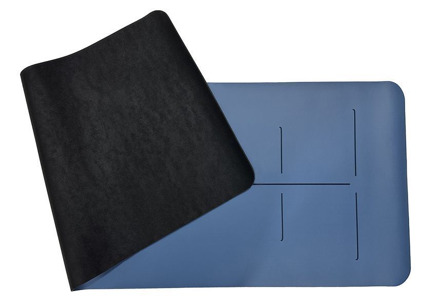 Килимок для йоги професійний Pro каучук 5 мм Синій EasyFit 2124293 фото