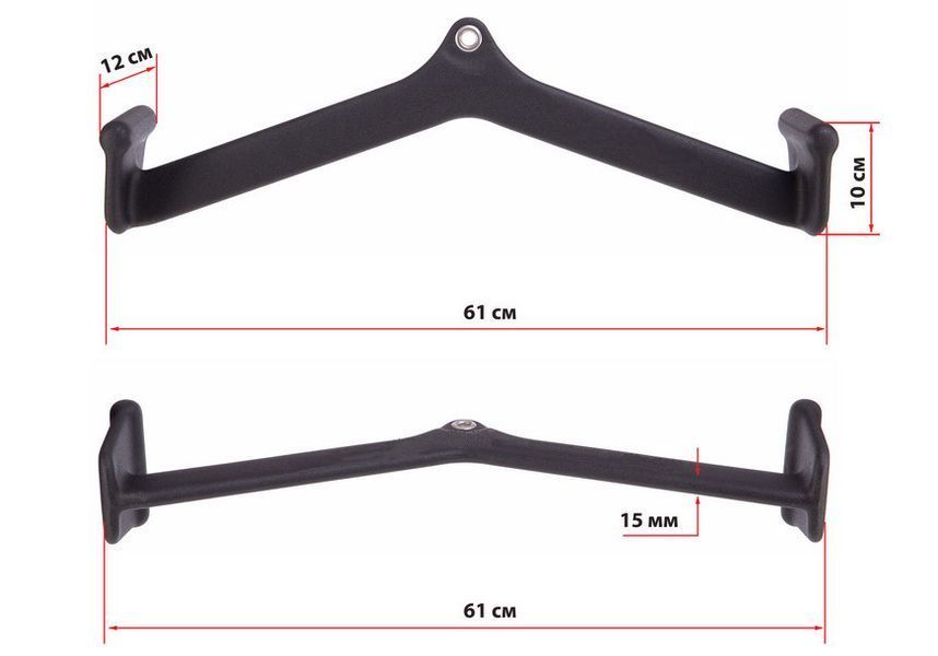 Ручка для тяги с широким хватом 61 см EasyFit 2124675 фото