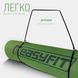 Килимок для йоги та фітнесу TPE+TC 6мм двошаровий зелений-чорний EasyFit 2124245 фото 6
