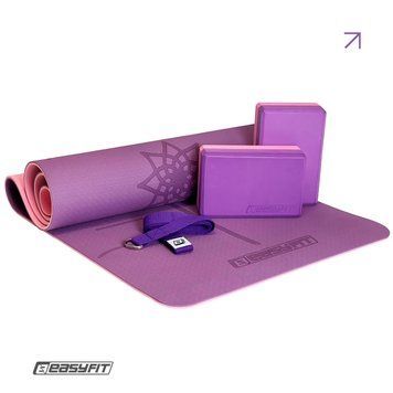 Набір для йоги та фітнесу Polarity Set: килимок, два блоки та ремінь (padma) EasyFit 2124711 фото