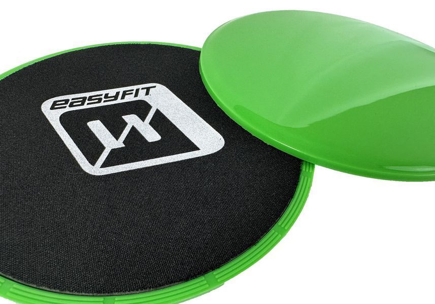 Диски для глайдинга зеленые (пара) EasyFit 2124411 фото
