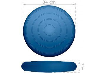 Балансувальна масажна подушка гладка Balance Cushion Темно-синій EasyFit 2124358 фото