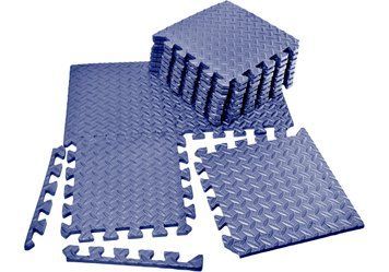 Татами мат 8 шт (30х30х1 см) ласточкин хвост синий EasyFit 2124331 фото