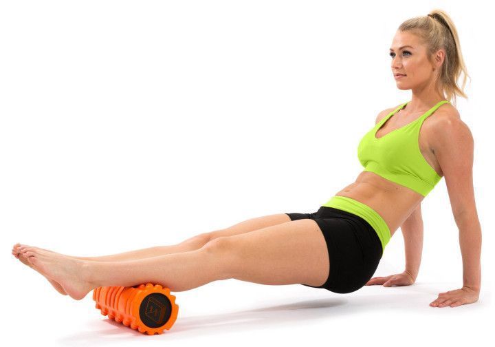 Масажний ролик Solid Roller v.1.1s 33 см помаранчевий EasyFit 2124143 фото