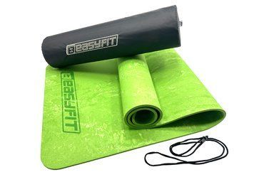 Коврик для йоги и фитнеса PER Premium Mat 8 мм + Чехол салатовый EasyFit 2124308 фото