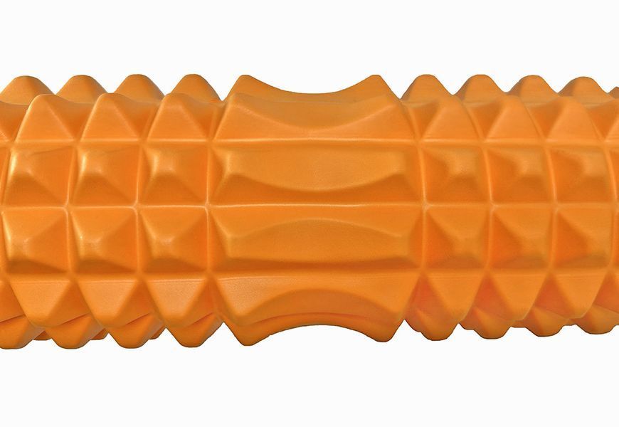 Массажный ролик Grid Roller 33 см v.1.2 Оранжевый EasyFit 2124130 фото