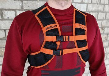 Жилет-утяжелитель JetPack 10 кг с металлическими шариками EasyFit 2123994 фото