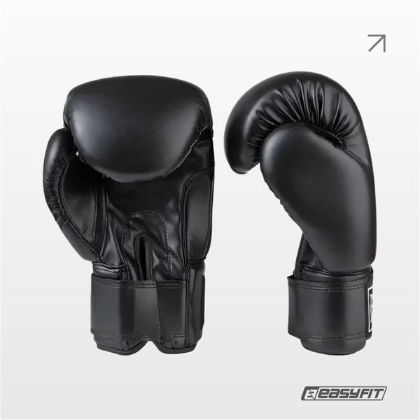Боксерские перчатки Everlast 16 унций (16 oz) черные 2124696 фото