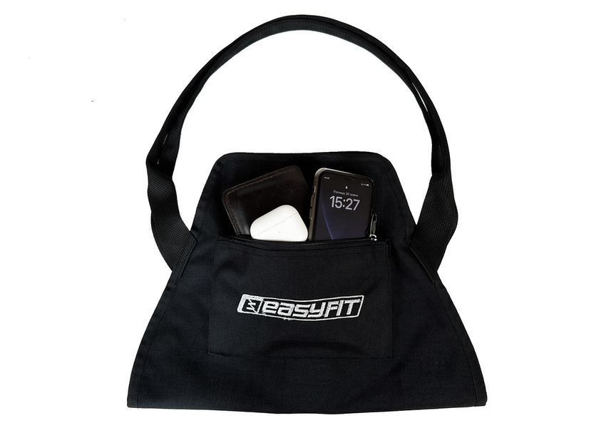 Сумка-переноска для йога-килимка Чорна EasyFit 2124419 фото