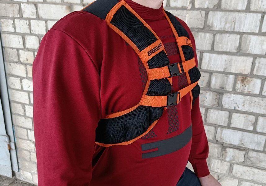 Жилет-обтяжувач JetPack 10 кг з металевими кульками EasyFit 2123994 фото