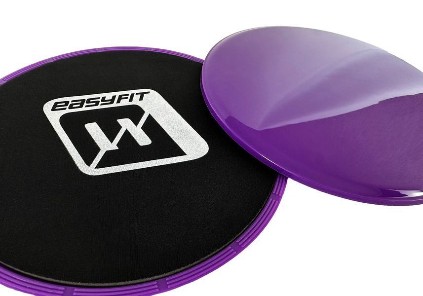 Диски для глайдинга фиолетовые (пара) EasyFit 2124414 фото