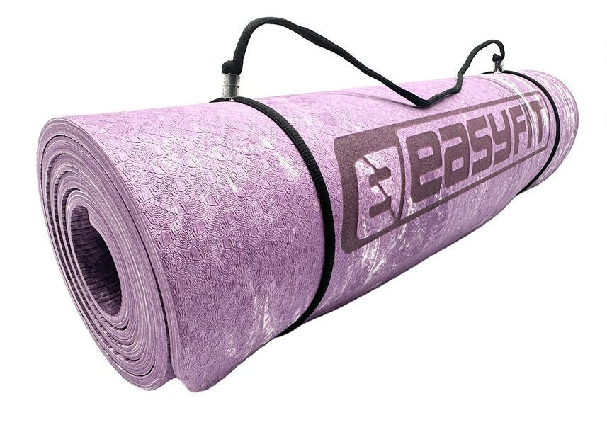 Килимок для йоги та фітнеса PER Premium Mat 8 мм + Чохол фіолетовий EasyFit 2124309 фото