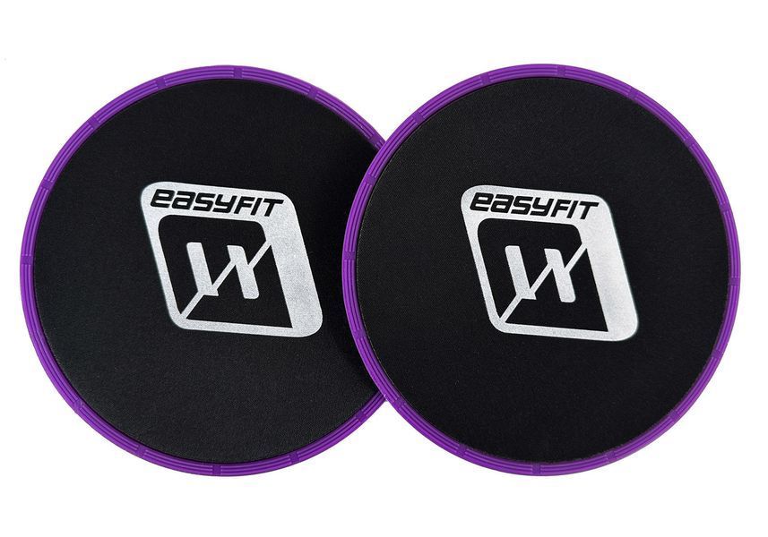 Диски для глайдинга фиолетовые (пара) EasyFit 2124414 фото