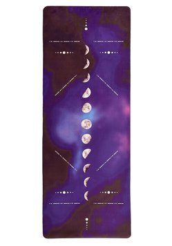 Коврик для йоги BlueMoon (замша-каучук) фиолетовый EasyFit 2124669 фото