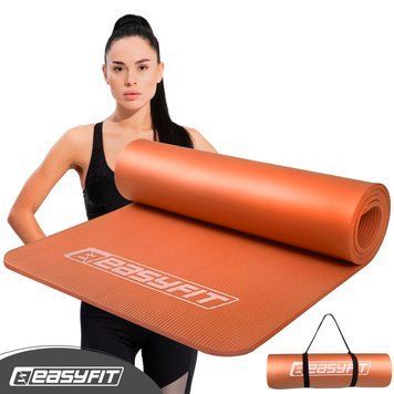 Коврик для фитнеса и йоги NBR 10 мм Оранжевый EasyFit 2124310 фото