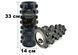Масажний ролик Grid Roller PRO 33 см Чорний EasyFit 2124084 фото 1