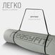 Килимок для йоги та фітнесу TPE+TC 6мм двошаровий сірий-чорний EasyFit 2124289 фото 6