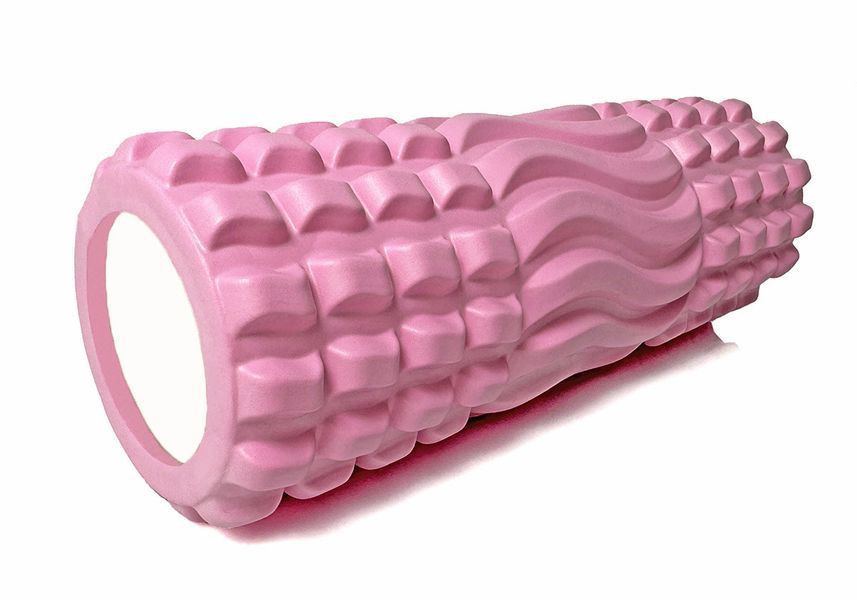 Массажный ролик Wavyspines 33 см Розовый EasyFit 2124165 фото