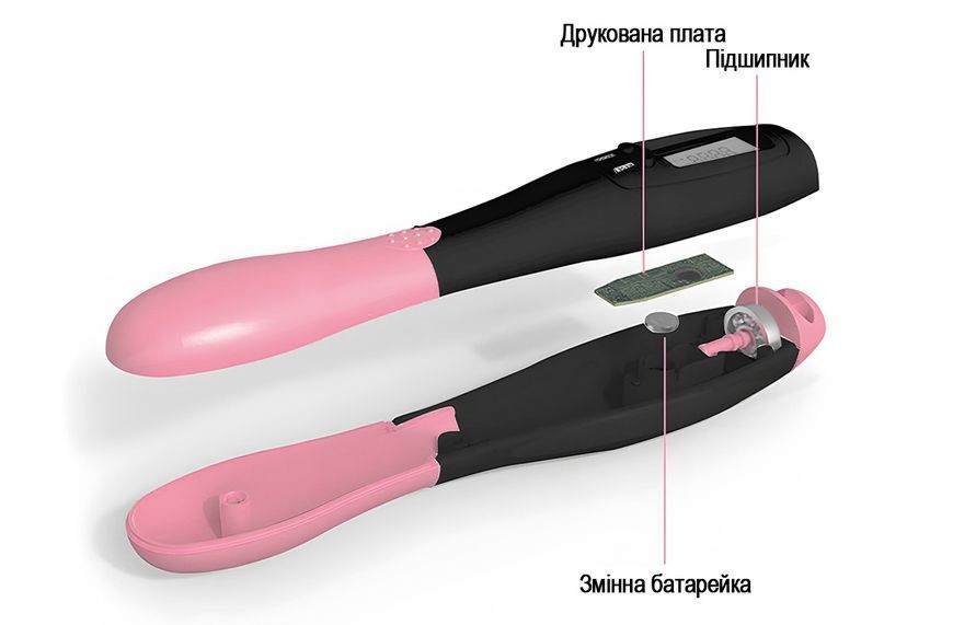Скоростная скакалка со счетчиком черный-розовый EasyFit 2123946 фото