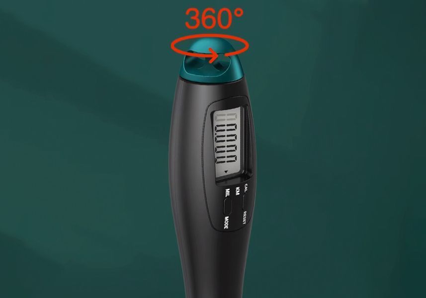 Скоростная скакалка со счетчиком черный-зеленый EasyFit 2123947 фото