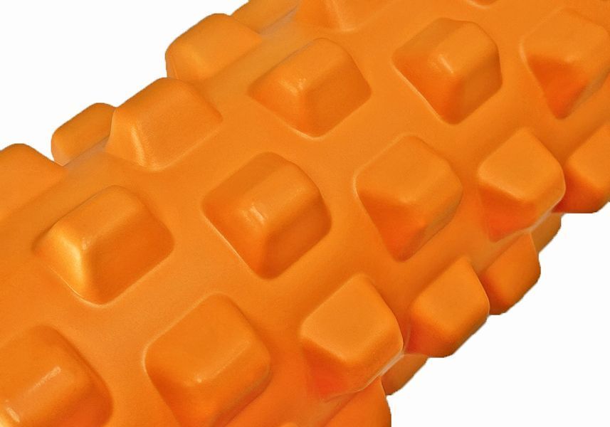 Массажный ролик Grid Roller PRO 33 см Оранжевый EasyFit 2124087 фото