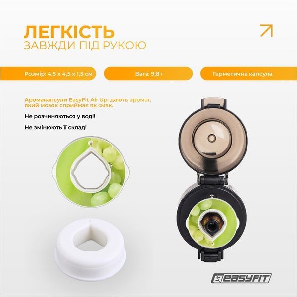 Капсула &ldquo;Зелений виноград&rdquo; для пляшки Air Up EasyFit 2124719 фото