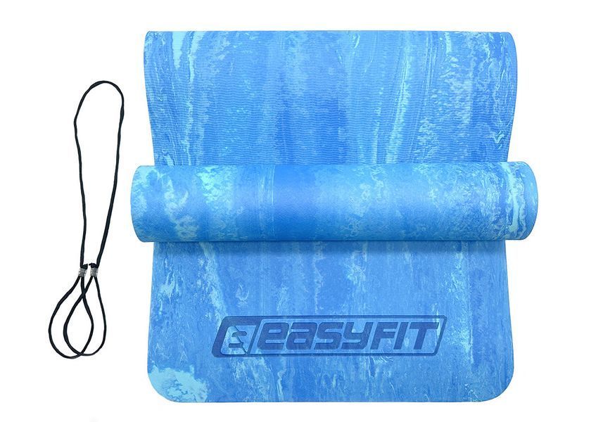 Килимок для йоги та фітнеса PER Premium Mat 8 мм Синій EasyFit 2124254 фото