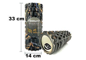 Массажный ролик Grid Roller 33 см v.1.1 Multi Черный EasyFit 2124089 фото