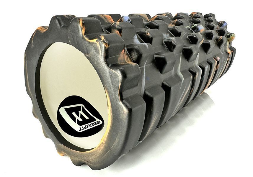 Масажний ролик Grid Roller 33 см v.1.1 Multi Чорний EasyFit 2124089 фото