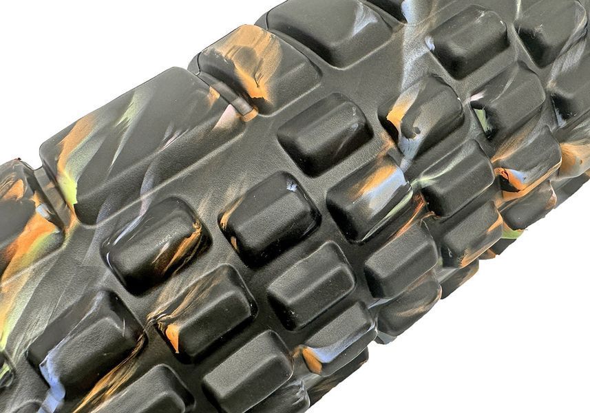 Масажний ролик Grid Roller 33 см v.1.1 Multi Чорний EasyFit 2124089 фото
