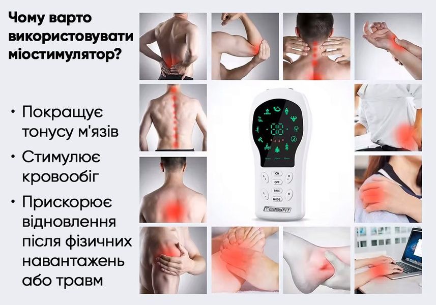 Міостимулятор ActivePulse масажер електростимулятор м'язів + Чохол EasyFit 2124231 фото