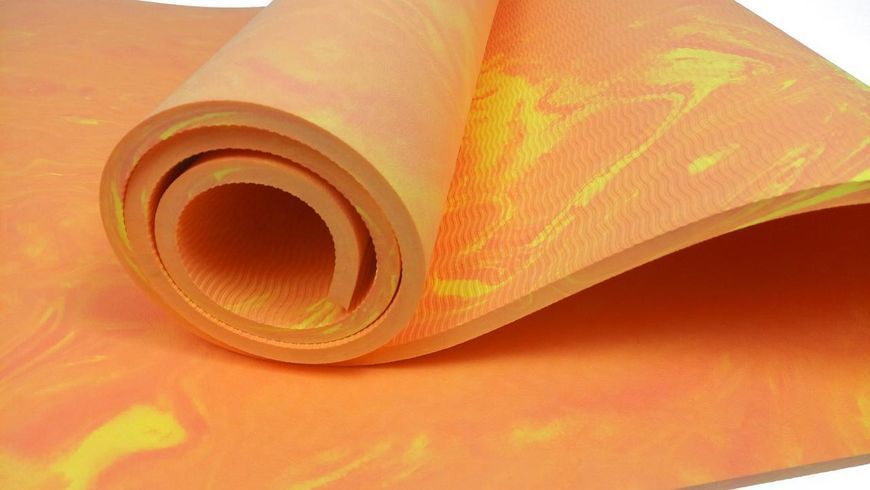 Килимок для йоги та фітнеса PER Premium Mat 8 мм Помаранчевий EasyFit 2124255 фото
