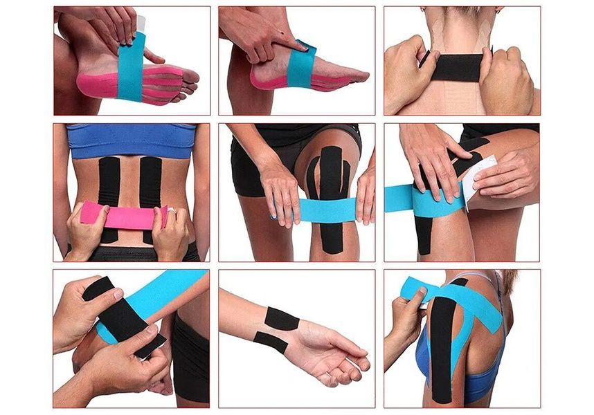 Кінезіологічний тейп Kinesio чорний EasyFit 2124663 фото