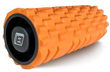 Масажний ролик Grid Roller 33 см v.1.1 міцний масажер (помаранчевий) EasyFit 2124223 фото