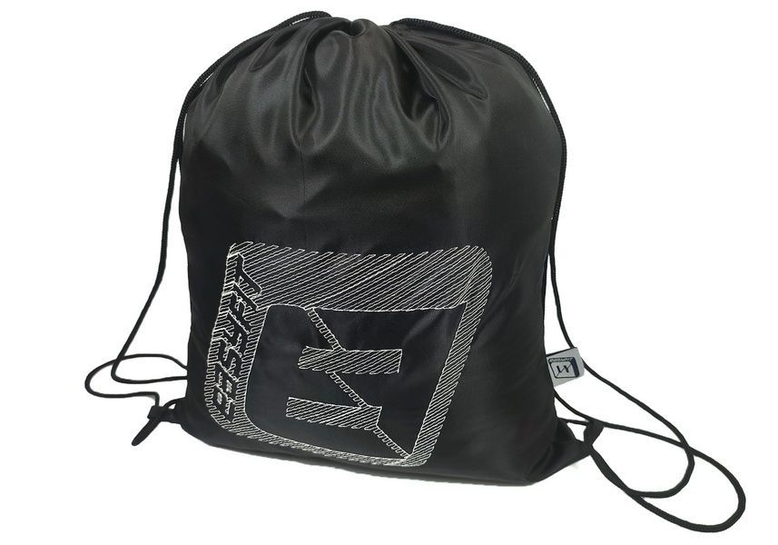 Сумка спортивна для взуття або інвентарю чорна EasyFit 2123922 фото