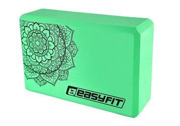 Блок для йоги EVA с рисунком мятный EasyFit 2124401 фото